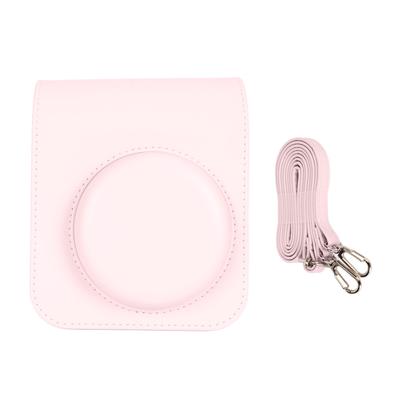Camera Case PU Leather Protective Camera Cover Bag with Adjustable Shoulder Strap for Fuji Instax Mini 12