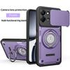 Anti-slip Armor Shockproof Case For Tecno Spark Go 3 KN3 Camera Lens Protection Rotating Ring Stand TPU Plastic Phone Cover
