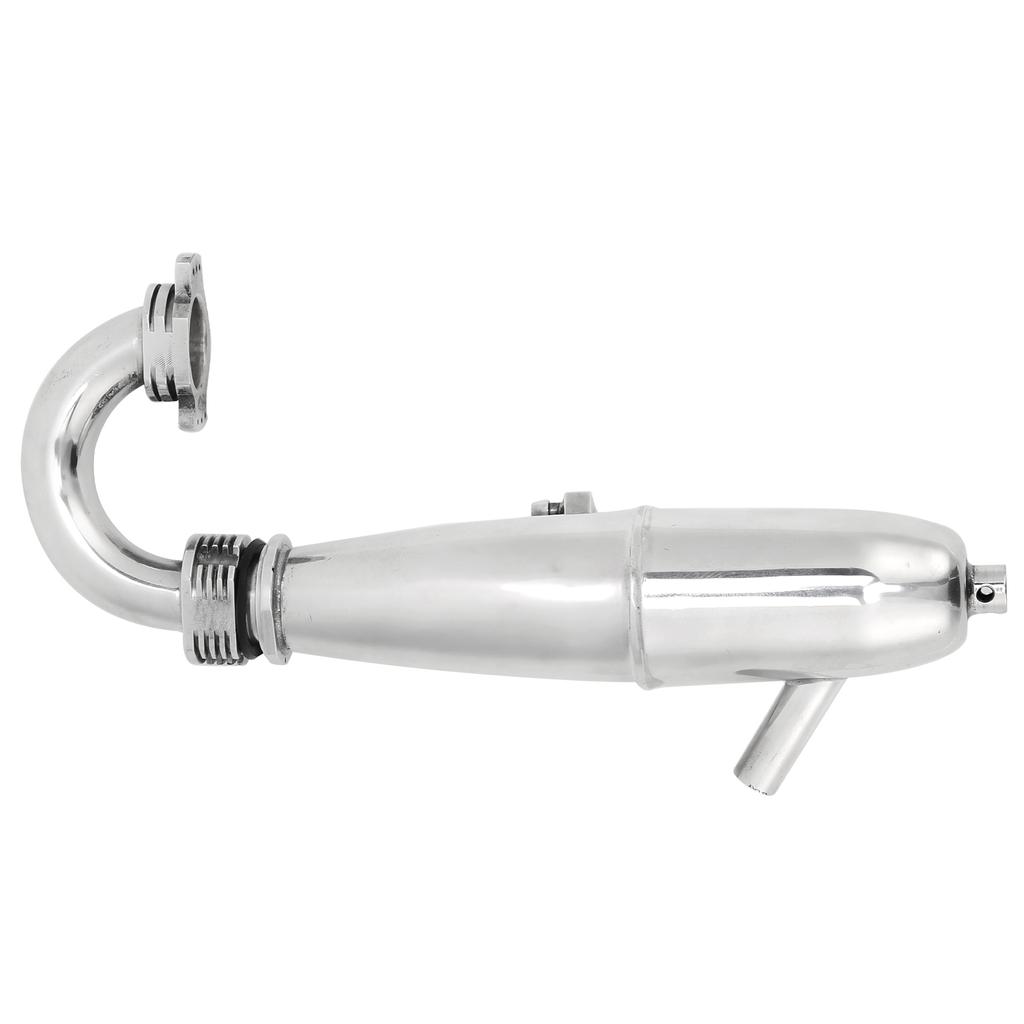 Rura Wydechowa Silnika Stop Aluminium Solidna Odporna na Deformacje Akcesoria do Pojazdów Zdalnie Sterowanych do Ciężarówki Olejowej 1 8