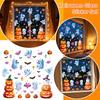 Halloween Window Clings Set - Decals for Glass Surfaces, Removable and Reusable for Home Party Decor