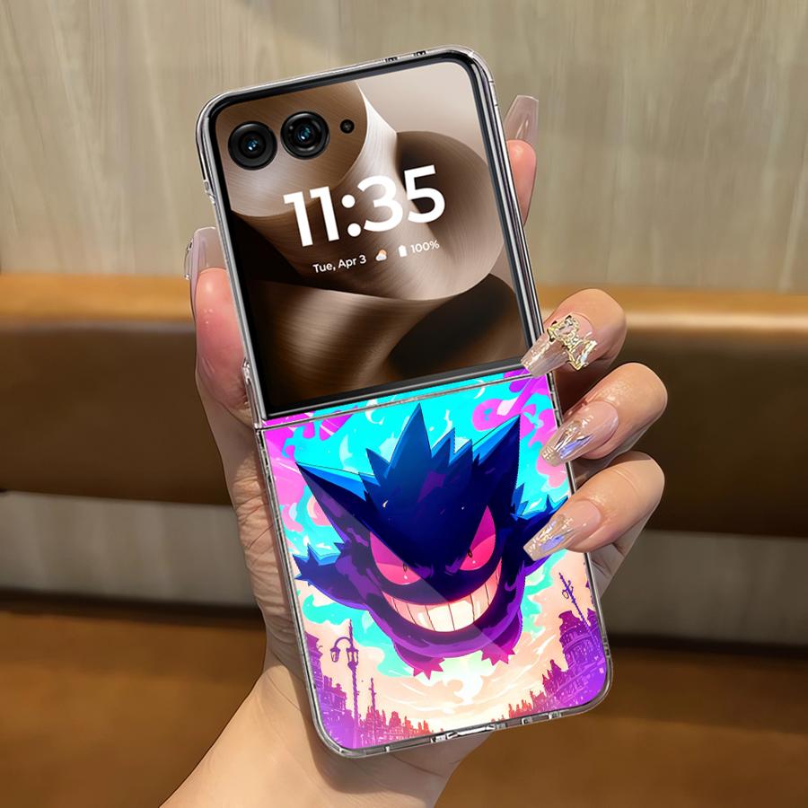 

Case for Moto Razr 60 Ultra 40 50Ultra 50 2022 40Ultra Transparent Soft Phone Cover Gengar Pokemon Cool Motorola Razr 40