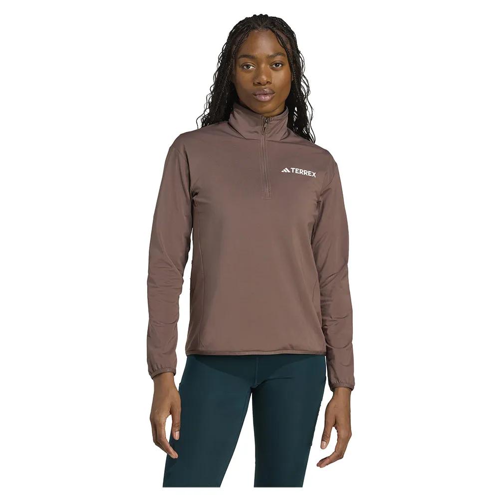 Adidas Fleece Jacket with Half-zip Terrex Multi Climawarm Tech