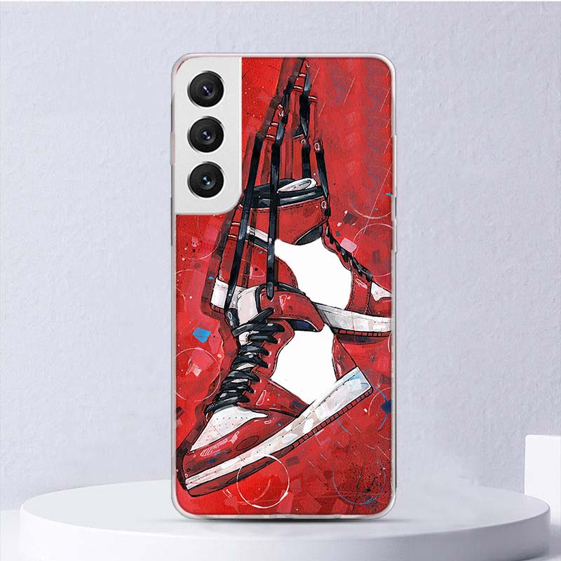 

Мягкий чехол Trend Brand Shoe Sneakers для Samsung Galaxy S22 S21 Ultra S20 FE S10 Plus Phone Cover S9 S8 + S10E S7 Edge S6 Funda C Samsung S22 Ultra
