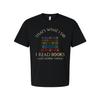 Unisex Graphic T Shirt With A Stack Of Books And The Quote That's What I Do I Re