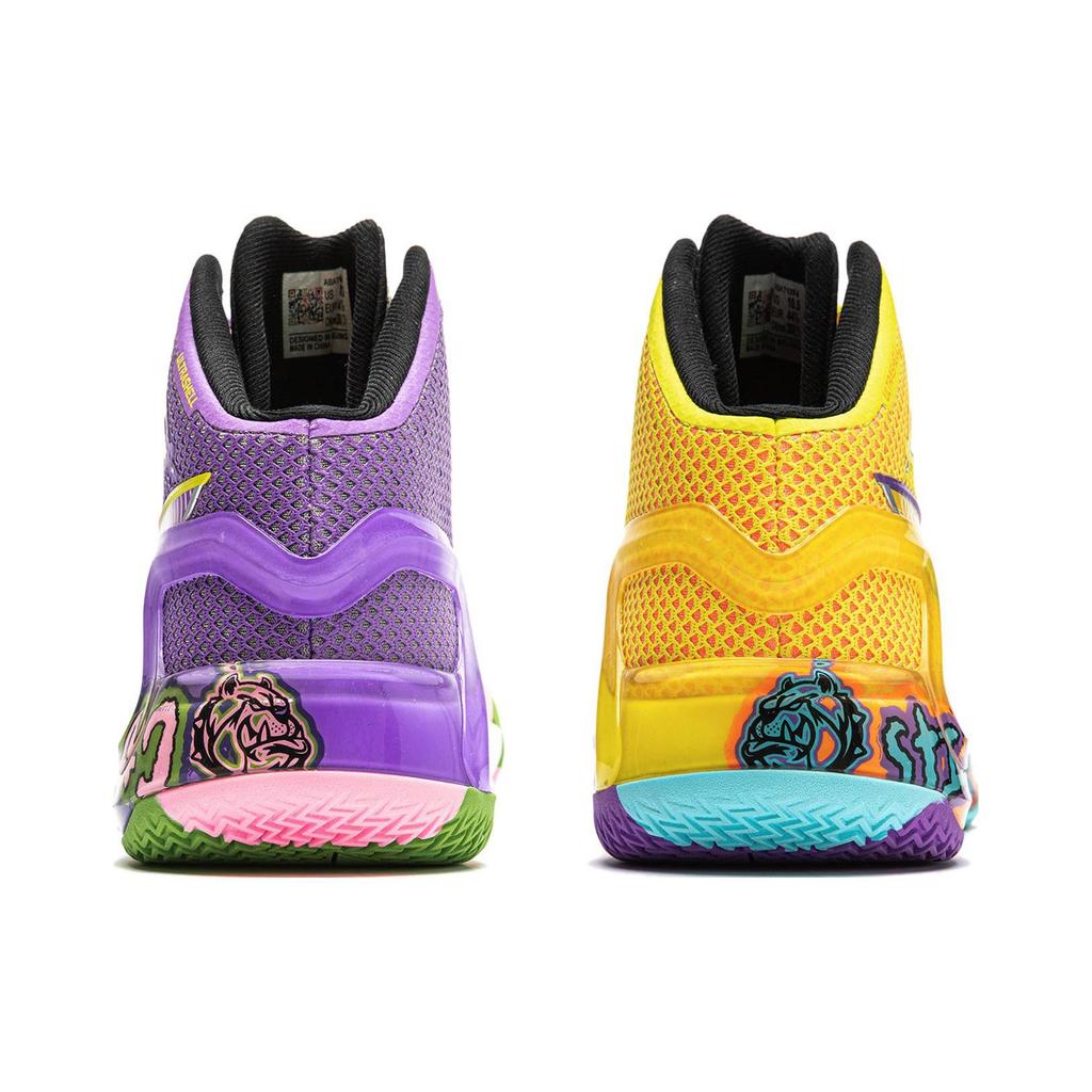 Li Ning Liren 4 Cushioning Slip Resistant Abrasion Resistant Lightweight Rebound Mid top Basketball Shoes Men's ABAT139-8