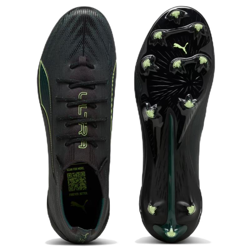 Puma Ultra 6 Ultimate FG Eclipse Pack Unisex Sneakers Black Fizzy-Light Green-Terrain 108557-02