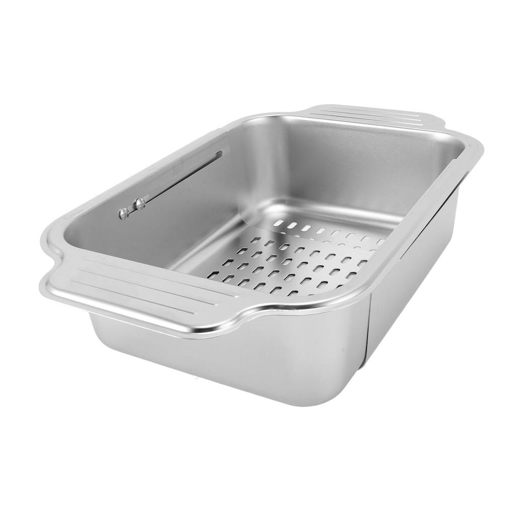 Expandable Dish Drying Rack Stainless Steel Over Sink Dish Drainer Rack Basket Shelf for Kitchen Cou