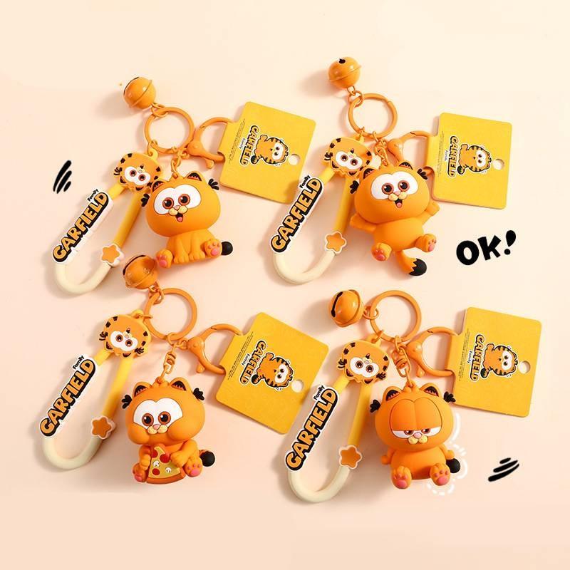 Adorable Garfield Keychain With Creative Cartoon Design Perfect For Birthdays And Holidays