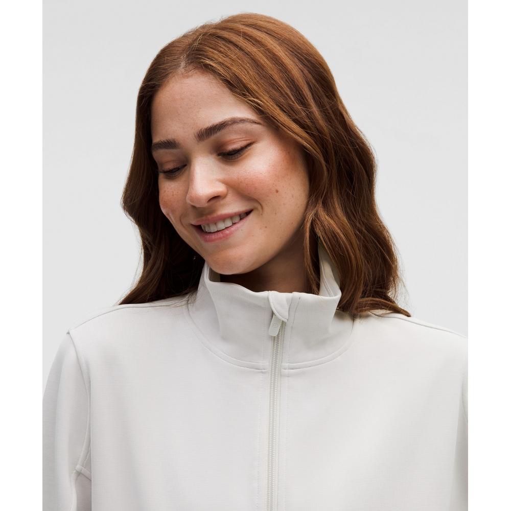 Lululemon Softstreme Half Zip  Long Dove Grey