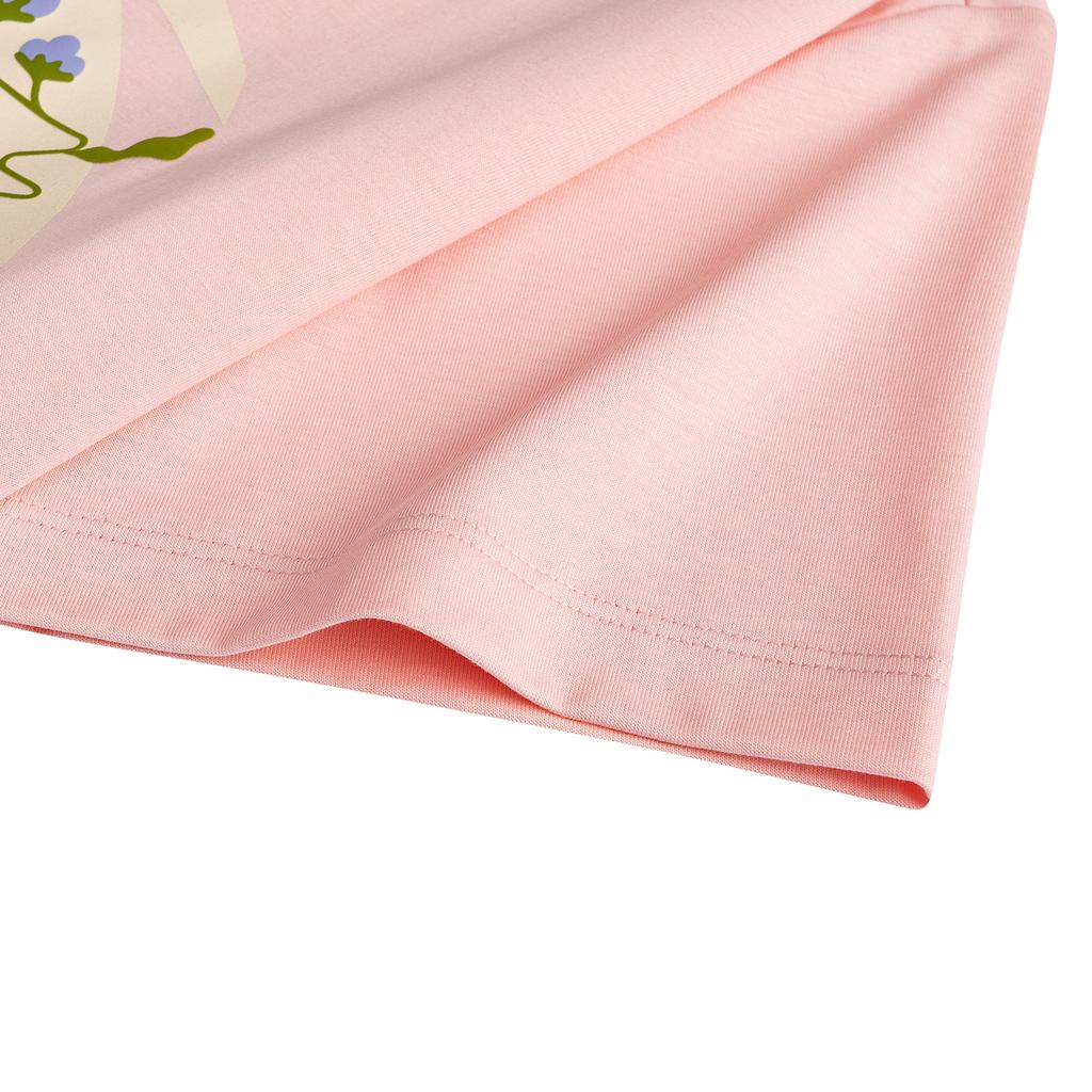 Anta Short Sleeve Knitted T-Shirt Summer 2026 Women tops Peach-Pink 962628115-3