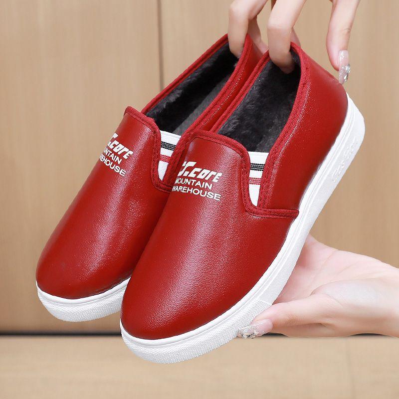 Autumn and winter warm piled thickened waterproof cotton shoes casual shoes mother shoes autumn and winter cotton shoes 36