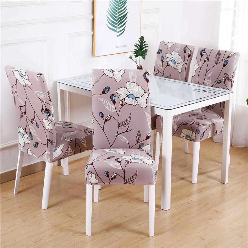 Stretch Chair Cover Spandex Dining Seat Cover for Banquet Wedding Restaurant Hotel Anti-dirty Removable Funda De Silla
