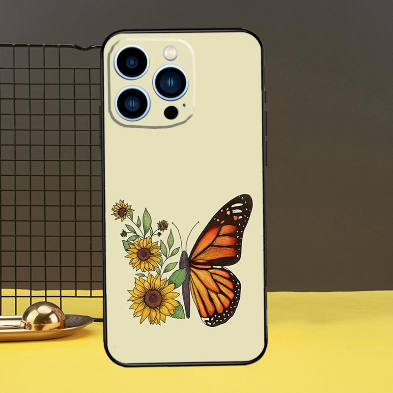 

Blue Butterflies Nursery Phone Case For iPhone 16 15 14 13 12 11 Pro Max X XR XS Max 7 8 Plus 12 13 Mini Back Cover iPhone 12