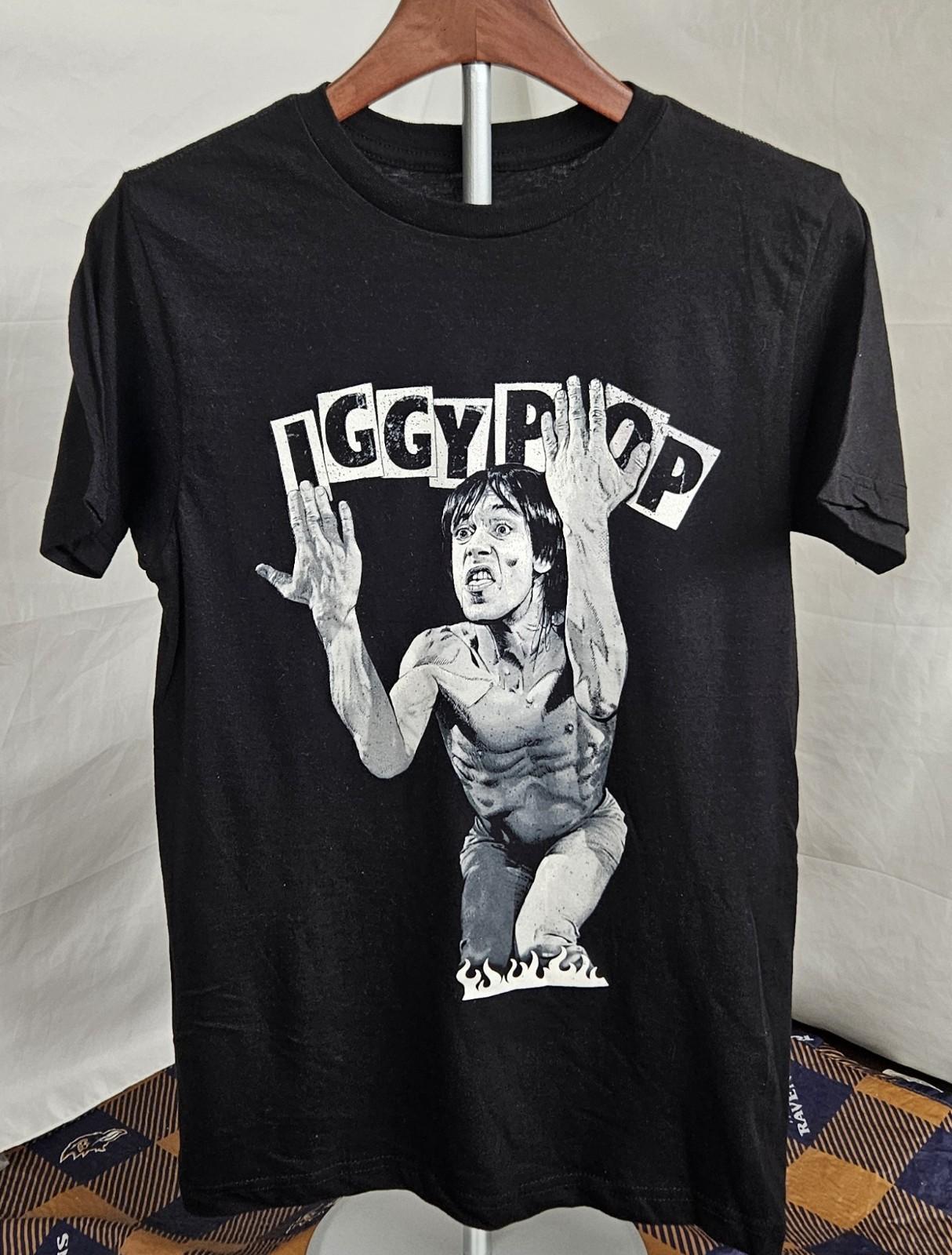 Iggy Pop 2023 Tour Graphic Size Small Unisex Black Unisex T-Shirt XXXXL