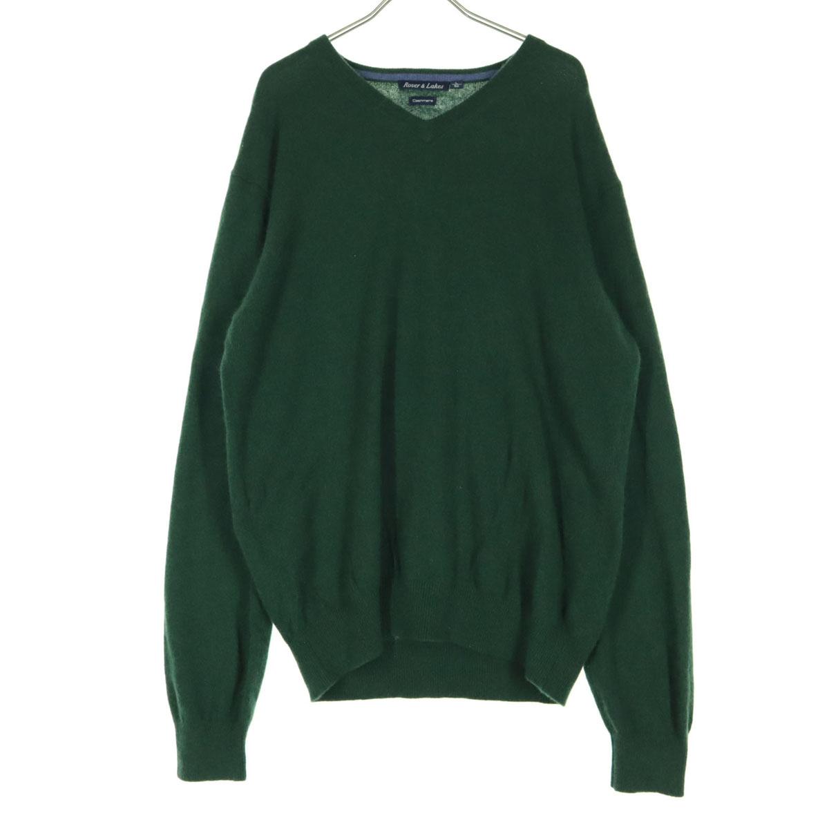 

ROVER&LAKES Свитер мужской вязаный кашемировый с длинным рукавом L зеленый Б/У