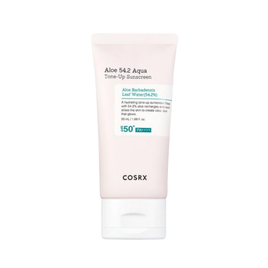 

COSRX Aloe 54.2 Aqua Tone-Up Sunscreen SPF50+ PA++++ Hydrating & Brightening Sun Protection 50ml