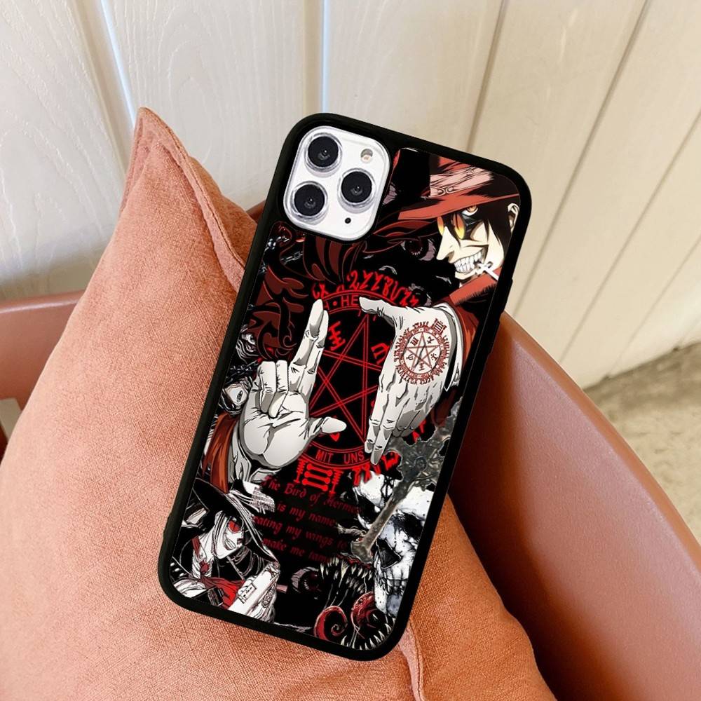 Classic Japanese Anime H-Hellsing Phone Case For Iphone 11 12 13 14 15 Pro Max 17 16 Plus Hard PC+TPU Back Cover