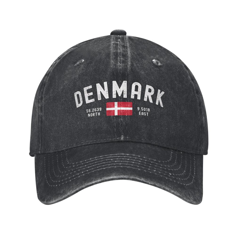 Gorra de Béisbol con Estampado de la Bandera de Dinamarca y Sol para Mujer Unisex Hip Hop Sombreros de Verano Casual Tenis Skate Gorras de Béisbol al por Mayor