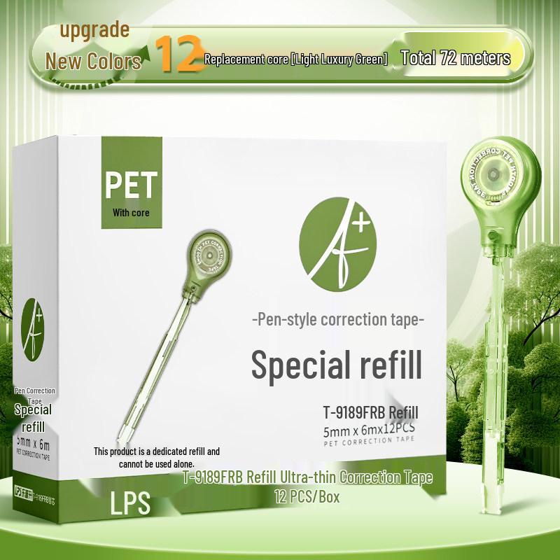Portable Refillable Correction Tape Pen – Pen-Style, Large Capacity, Ideal for Students
