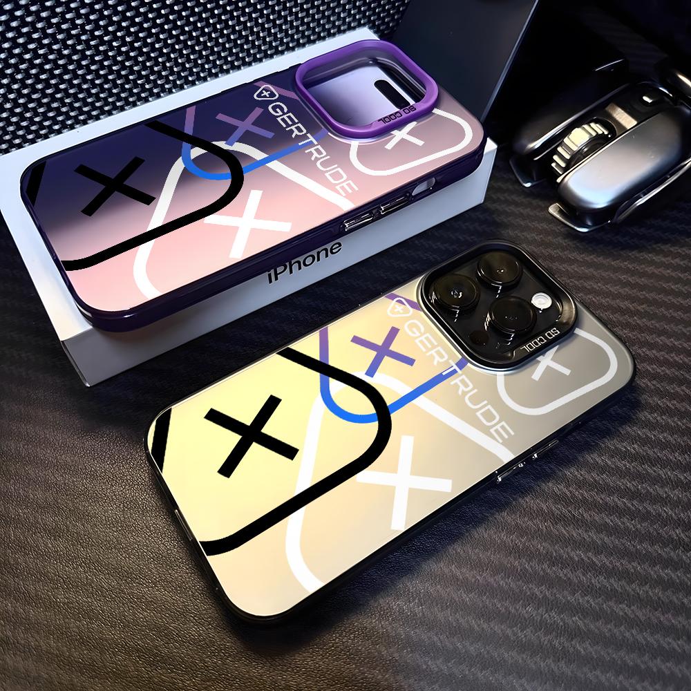 Fashion Letter G-Gertrudes Phone Case for Apple iPhone 17 Air 16 16e 15 14 Plus 13 12 11 iPhone17 Pro Max X Xs XR 8 Matte Cover