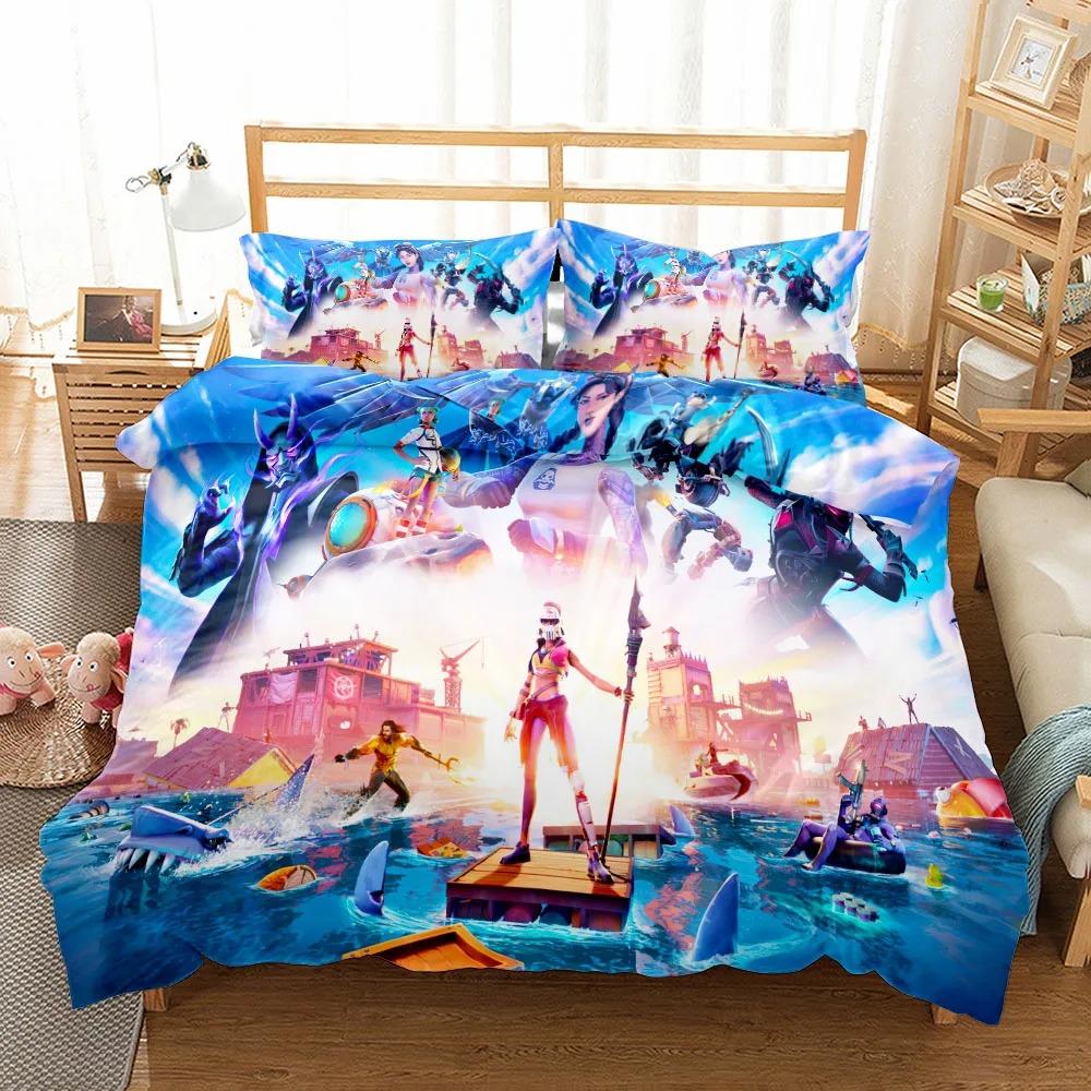 Play Station Children Bedding Set King Queen Double Full Twin Single Size Bed Linen Set