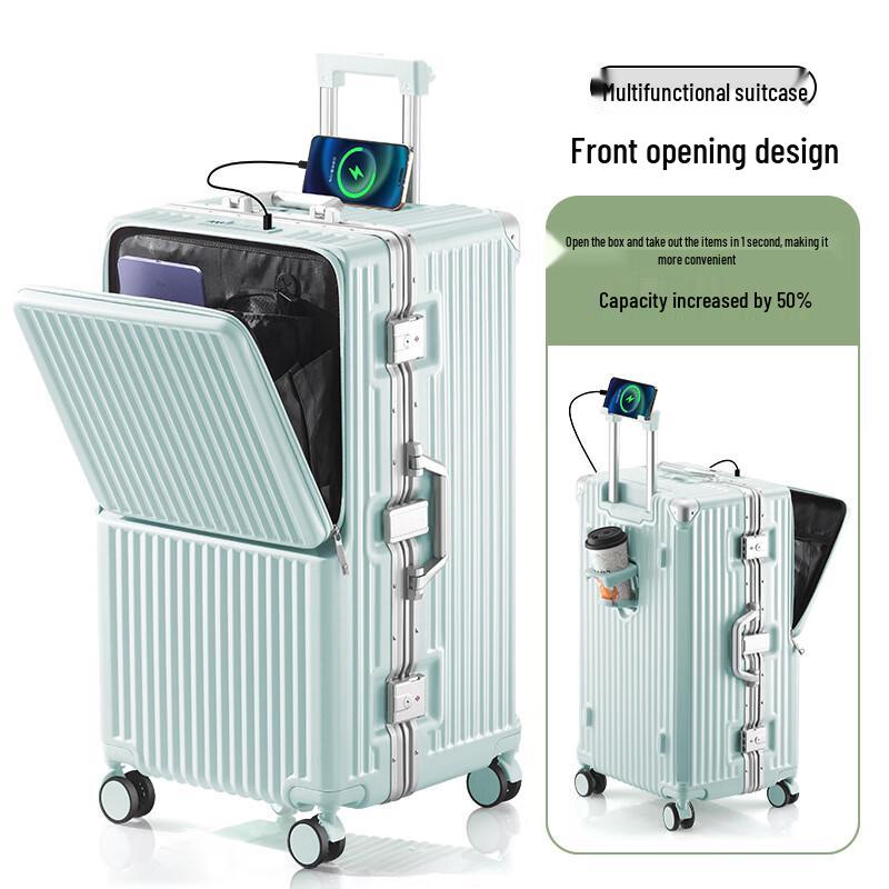 Xiaoyan Aluminum Frame Front-Opening Luggage