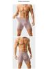 Men's Breathable Modal Mesh Boxer Briefs: Antibacterial, Seamless, Plus Size Comfort