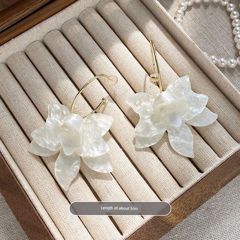 

Изысканные необычные серьги-цветы супер феи для женщин, серьги в благородном стиле высокой моды, модные серьги с темпераментом, серьги класса люкс для выхода в свет Mermaid Flower Earrings/Pair