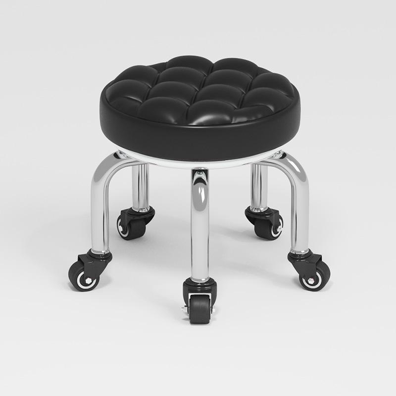 Silent Household Low Stool on Wheels - Multipurpose for Shoe Changing, Baby Moving, and Floor Cleaning