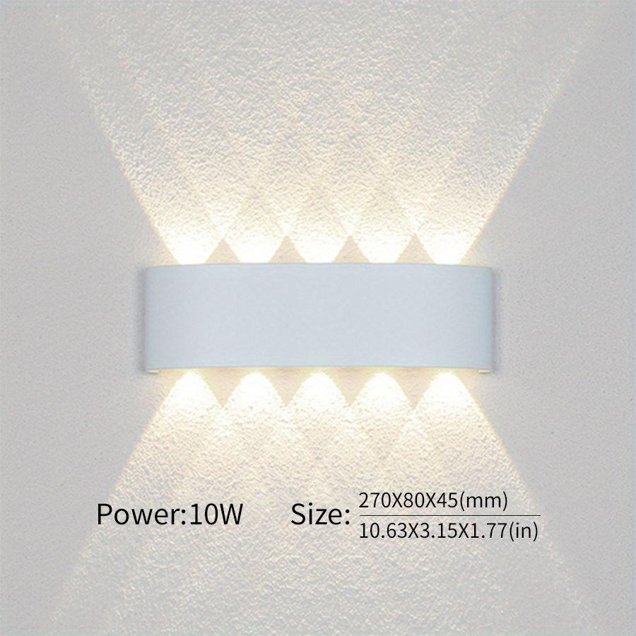 Led Wall Lamp Waterproof IP66 Up And Down Lighting Garden Decoration AC85-265V indoor&outdoor Wall Light for Bedroom Living Room