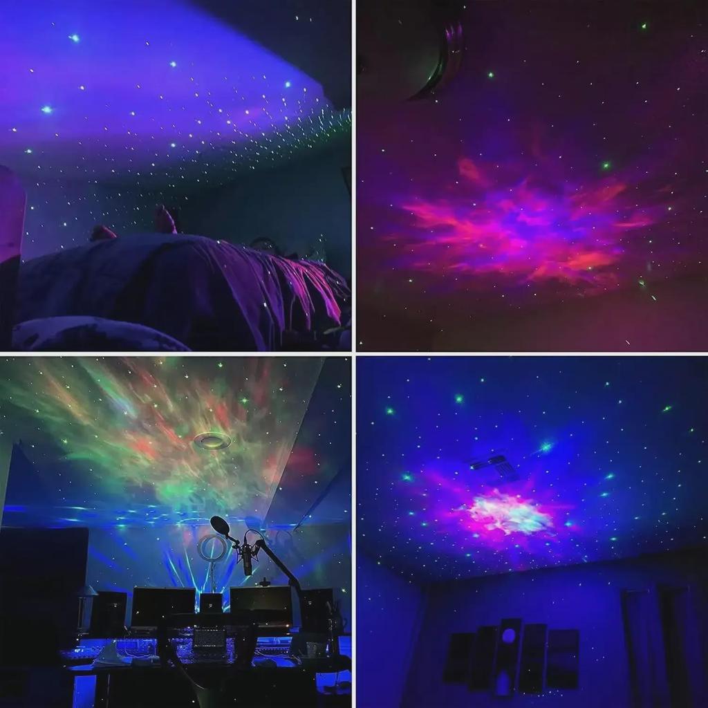 Galaxy Shuttle Astronaut Starry Night Light LED Lamp with Laser Projection