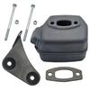 Muffler Exhaust Bracket Bolts Nuts Gasket Kit For Husqvarna 50 51 55 Rancher Chainsaw 501766605, 503218202