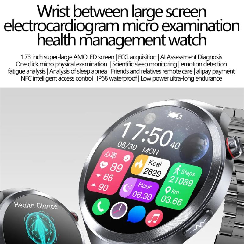 2025 Nový Health Trackr Kyselina močová Krevní lipidy Chytré hodinky Krevní tlak EKG+PPG Hodinky Analýza těla Chytré hodinky Muži Detekce emocí