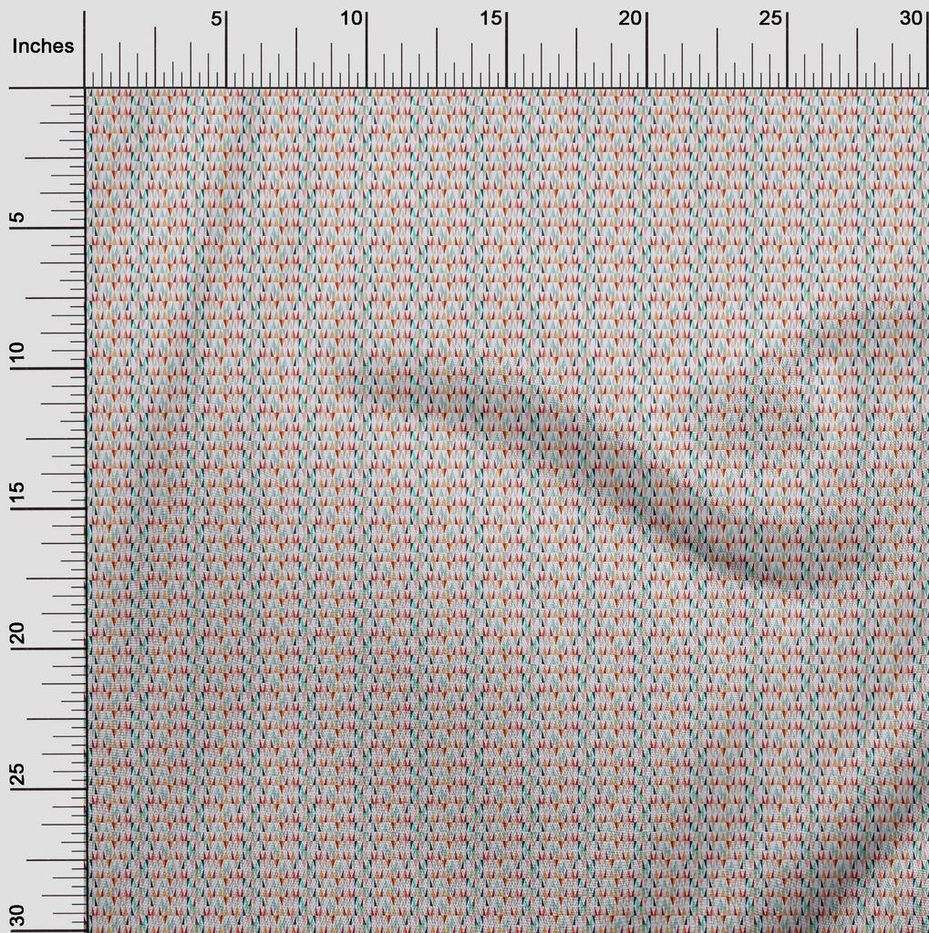 oneOone Cotton Flex Maroon Fabric Triangle Dress Material Fabric Print Fabric By The Yard 40 Inch