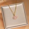 Light Luxury Copper-Inlaid Diamond Necklace for Women – Exquisite INS-Style Clavicle Chain