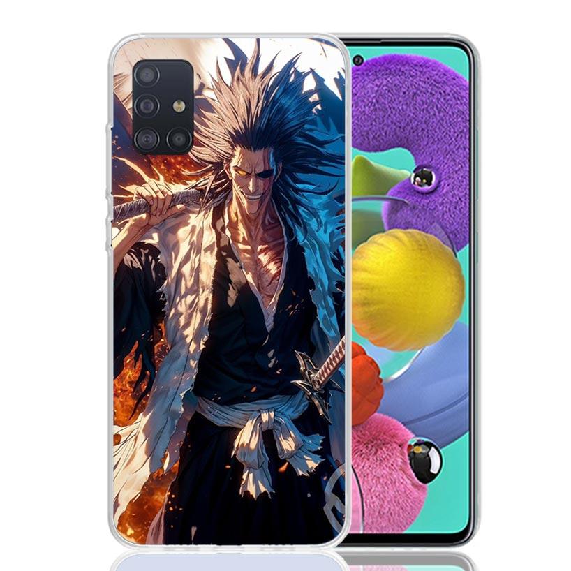 Zaraki Kenpachi Bleach Phone Case For Samsung Galaxy A52 A32 A22 A12 A02S A50S A30S A51 A31 AA71 Note 20 Ultra 10 S10 Plus Galax