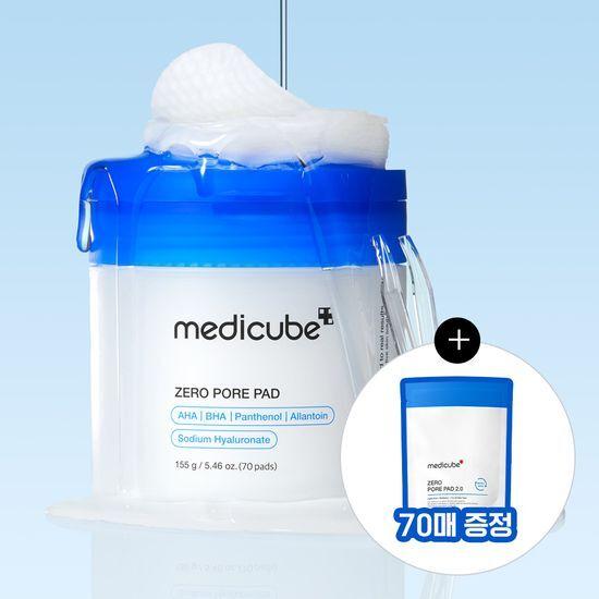 Medicube Zero Pore Pad 2.0 140 feuilles spécial (70 feuilles + 70 feuilles de recharge)