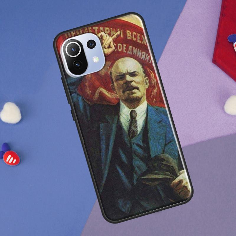 Lenin Soviet Union Flag Cover For Xiaomi 14T Pro 11T 12T 13T 13 14 Ultra POCO X7 Pro X3 X5 F3 F5 F6 M6 X6 Pro Case