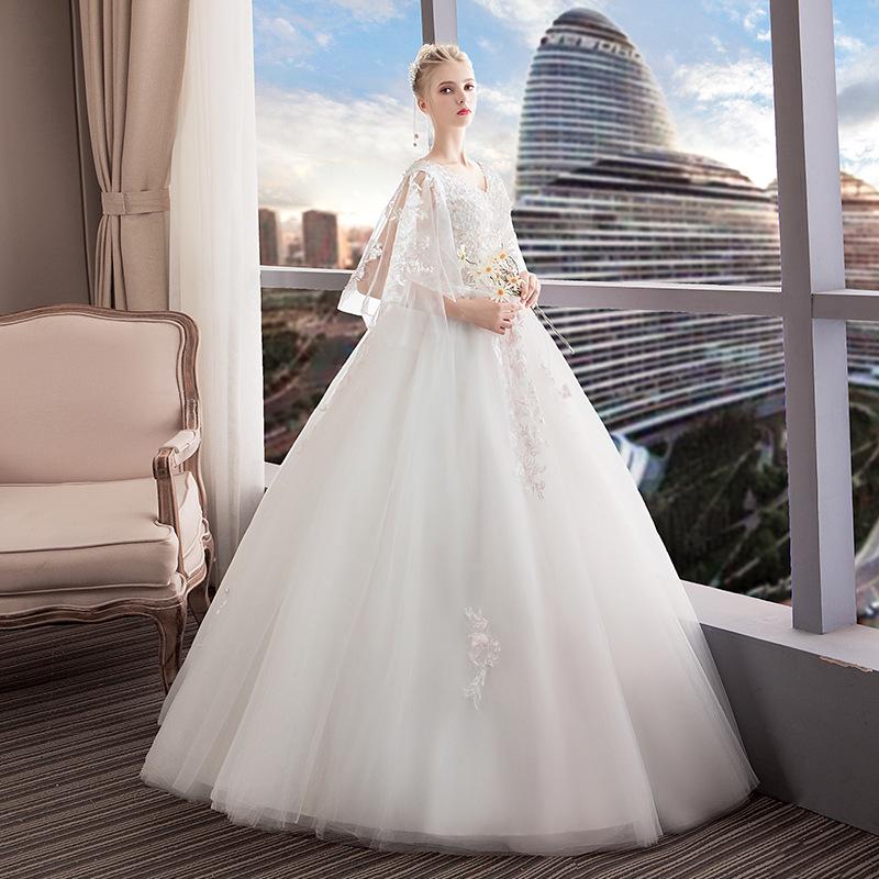 thin lace wedding dress