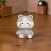 6pcs Small Size Decorative Cat Statues Resin Cat Ornaments Simple Kittens Decorations  Desktop Use
