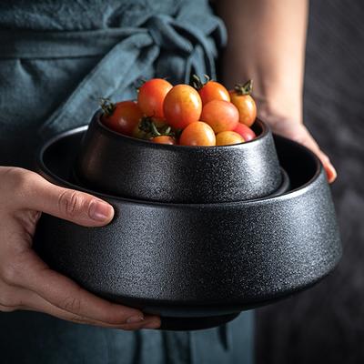 Miska na makaron, miska na zupę, miska na sałatkę, miska na wysoką stopę, talerz zachodni, talerz na steki, talerz na warzywa, kreatywna ceramiczna zastawa stołowa, ryż