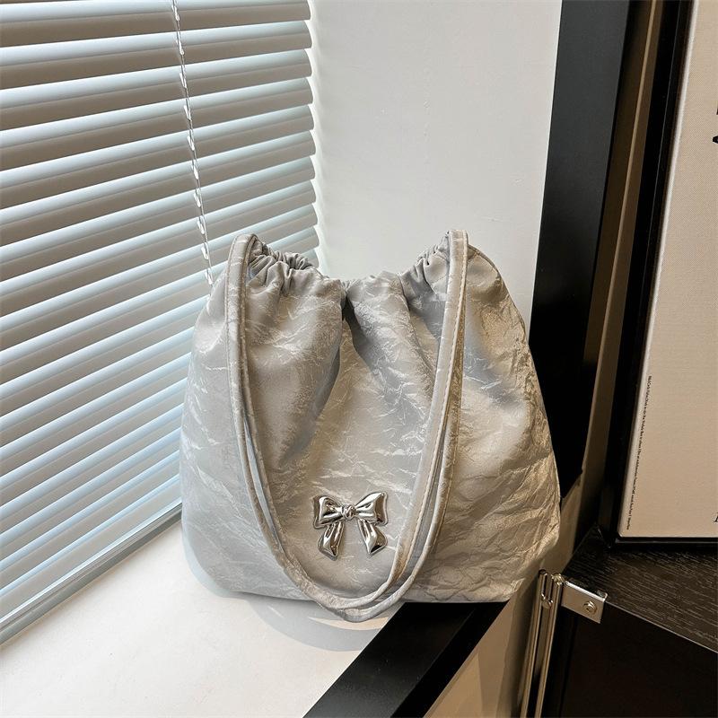 Trendy Butterfly Shoulder Bag with Bucket Handle Design