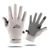 Men Women Ice Silk Gym Workout Fishing Gloves Full Finger UV Protection Breathable Durable