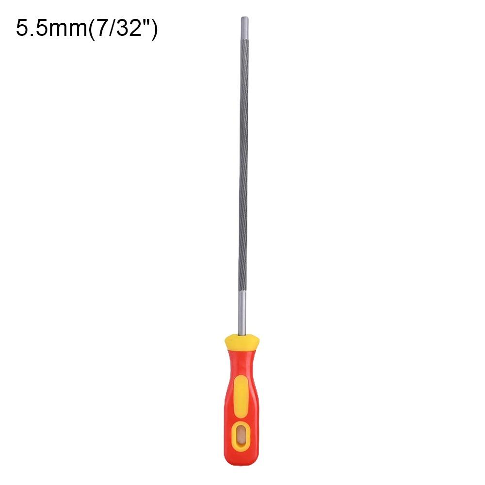 

1Pcs Round Chain Files 4.0/4.8/5.5mm Sharpening Tool Durable Saw Sharpener Hand Tools Accessories 1Pcs 5.5mm