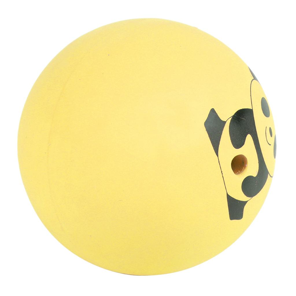 Squeaky Dog Toy Balls Latex Bite Resistant Interactive Smooth Pet Toys for Cat Dog 2.0in Yellow