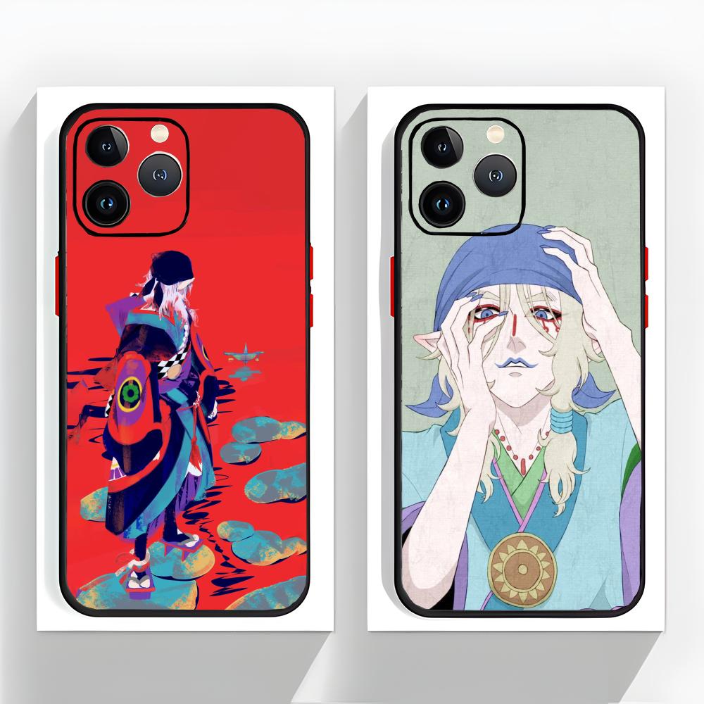 Classic Horror Ukiyoe mononoke K-Kusuriuri Phone Case Black Matte Thin Phone Case For iPhone17 16 15 14 13 ProMax