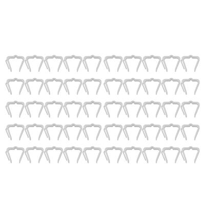 50pcs Christmas Light Hanger Hooks Firm Plastic Waterproof Weather Proof Holiday Light Clips for