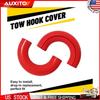 Pair Red D-Ring Tow Hook Covers Fits Ford F150 2004-2024 Front Accessories