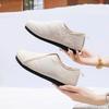 2025 winter cotton shoes simple mother cotton shoes wear-resistant Doudou shoes versatile comfortable casual one-pedal grandma cotton boots