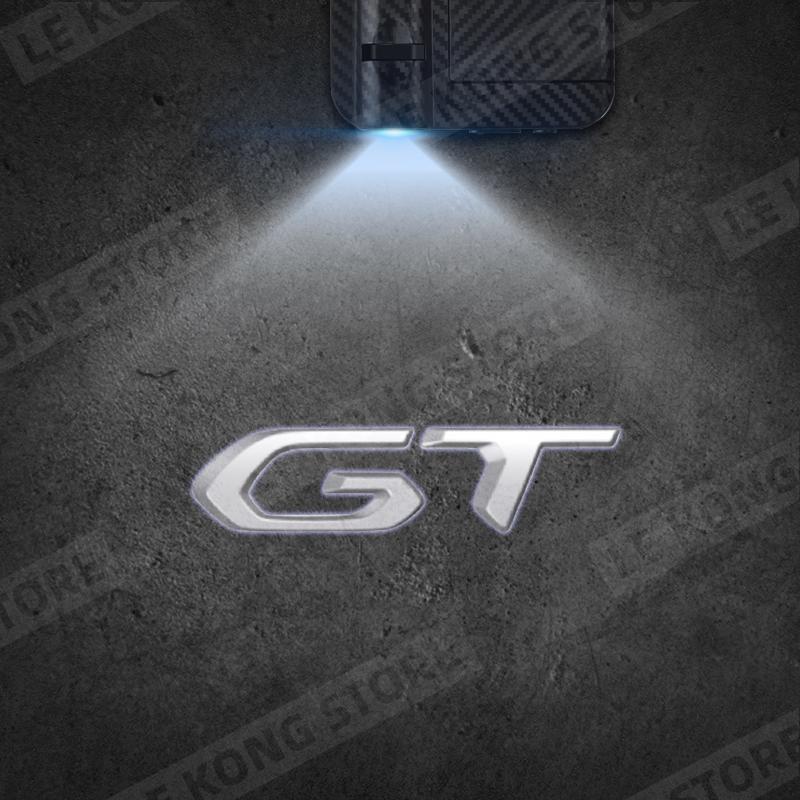 Für Peugeot GT 208 Emblem RCZ 206 205 308 306 Auto Türlicht Willkommensleuchte Kabelloser Projektor Auto Dekoration HD LED